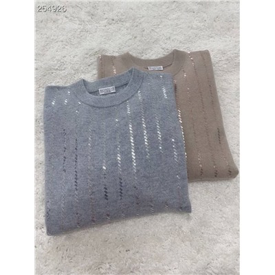 Кашемировый свитер с пайетками  Brunell*o Cucinell*i