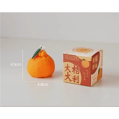 Аромо-свеча мандарин. В наборе 2 шт маленькая и большая