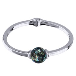 Браслет (гелиотис 16мм; покрытие родий), Есть комплект