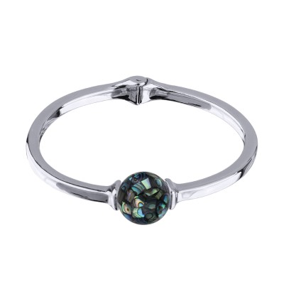 Браслет (гелиотис 16мм; покрытие родий), Есть комплект