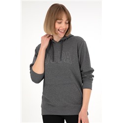 Erkek Antrasit Melanj Basic Sweatshirt