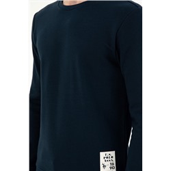 Erkek Lacivert Sweatshirt