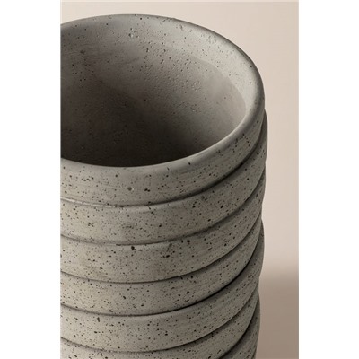 Ella Saksı - Soft Gri - 14 cm