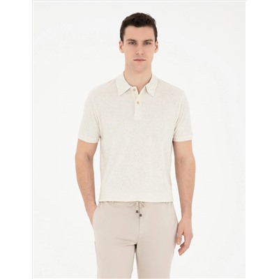 Bej Slim Fit Tişört