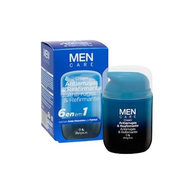 Крем для лица Deliplus Men Care против морщин и для укрепления кожи, с гиалуроновой кислотой и Matrixyl.