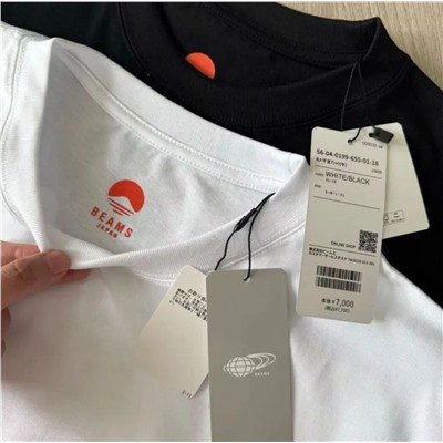 Японская комфортная дышащая хлопковая футболка 2  цвета