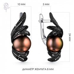 Серьги серебро 52885S2B