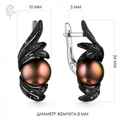 Серьги серебро 52885S2B