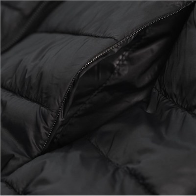 Женская легкая и компактная куртка с воротником-стойкой и невидимым капюшоном  ЭМПОРИО АРМАН*И