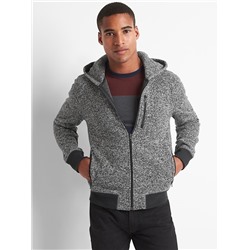 Fleece zip hoodie