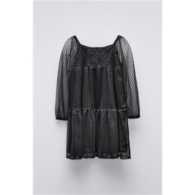 TULLE DRESS WITH RHINESTONES