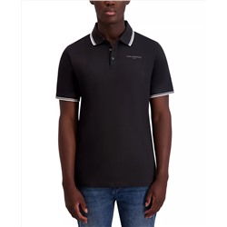 KARL LAGERFELD PARIS Men's Regular-Fit Tipped Polo Shirt
