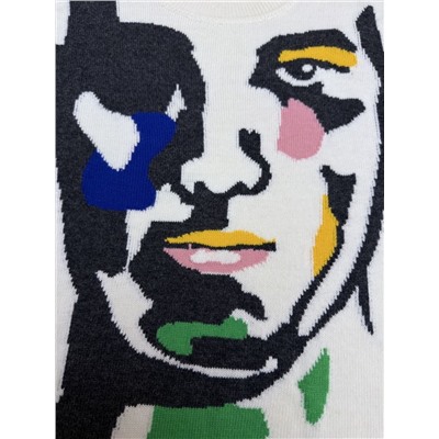 Мужской шерстяной свитер с интересным притягивающим рисунком  Лу*и Витто*н