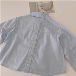 Укороченная рубашка-трансформер для девочек ЗАР*А