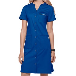UA Butter-Soft STRETCH Button Up Shirt Scrub Dress