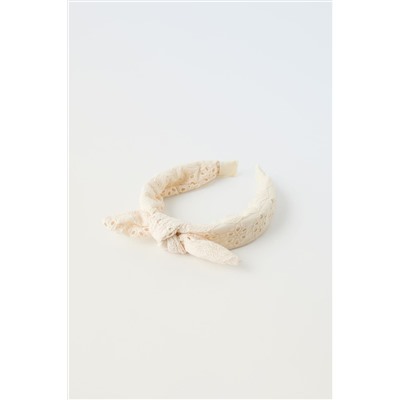 OPENWORK HEADBAND WITH BOW