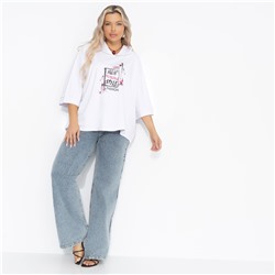 Футболка свободная с капюшоном, Раздать стиля