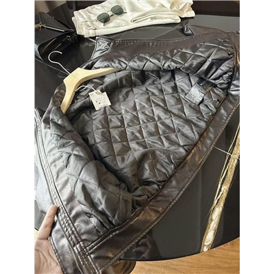 Женская укороченная куртка из искусственной кожи в ретро стиле ЗАР*А