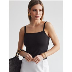 Топ с двуслойной зоной бра из премиального хлопка