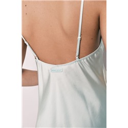 Pijama corto satén verde