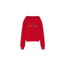 Sudadera con capucha Rojo