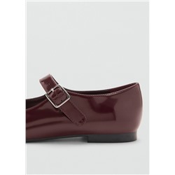 Bailarinas tira efecto charol