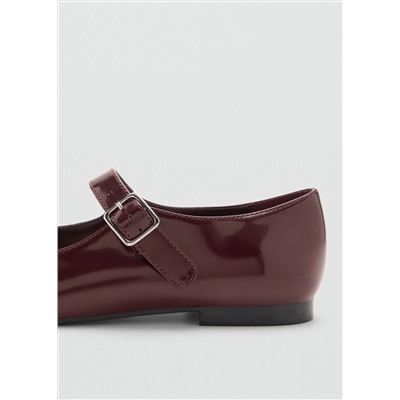 Bailarinas tira efecto charol