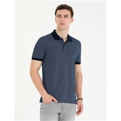 Lacivert Slim Fit Polo Yaka Tişört