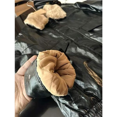 Женская теплая свободная куртка со съёмным меховым воротником  Zar*a 💤