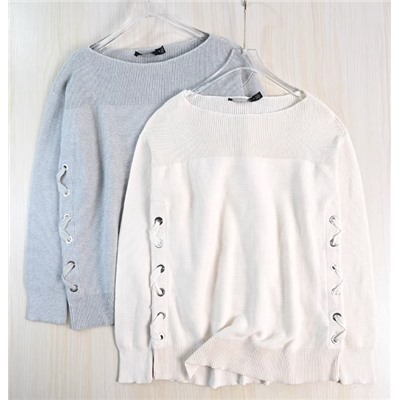 Женский свитер с боковыми ремешками с одним воротом и длинным рукавом РАЛЬ*Ф Л