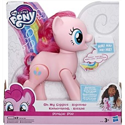 My Little Pony Toy Oh My Giggles Pinkie Pie -- 8" Interactive Toy with Sounds & Movement, Kids Ages 3 Years Old & Up