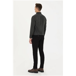 Erkek Siyah Kanvas Pantolon