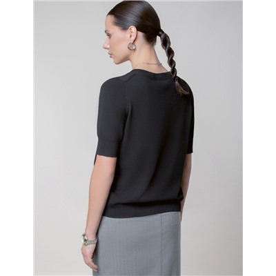 Джемпер тонкой вязки из вискозы с нейлоном