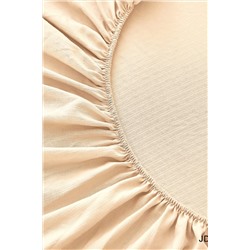 КПБ полукомплект простыня на резинке Борт 25 + 2 наволочки 70*70 экрю НАТАЛИ #1025874