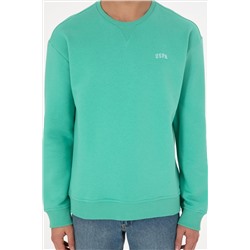 Erkek Mint Basic Sweatshirt