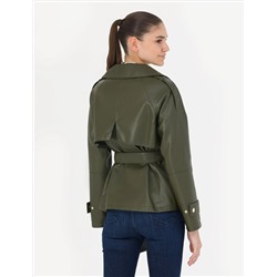 Kahverengi Regular Fit Deri Ceket