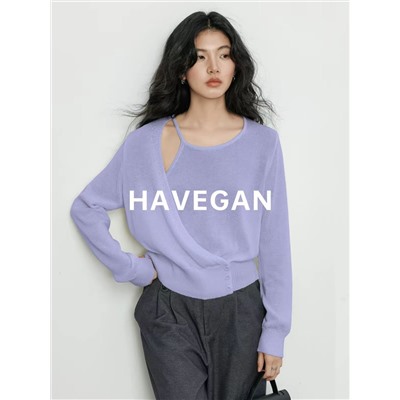 Лёгкая ассиметричная кофта из смесового льна (7 цветов)