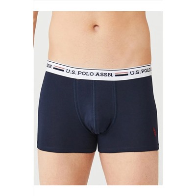 U.S. Polo Assn. U.S. Polo Assn. Erkek Kırmızı - Gri Melanj - Lacivert 3 Lü Boxer
