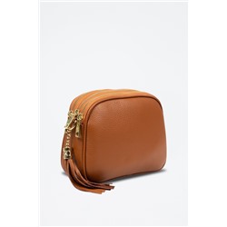 Bandolera de piel Marrón - Firenze Artegiani