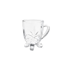 Dublin 4'lü Çay Fincanı Seti - Şeffaf - 210 ml