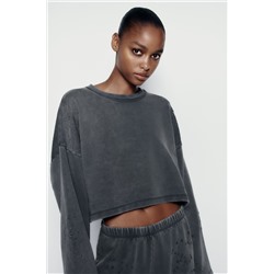 SUDADERA EFECTO LAVADO ROTOS