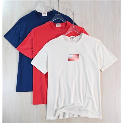 Мягкая и удобная хлопковая вышита, свободная повседневная футболка