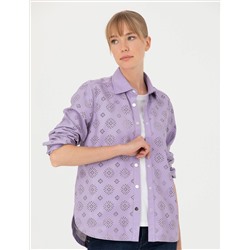 Eflatun Comfort Fit Uzun Kollu Gömlek