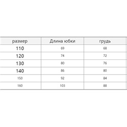 Комплект для девочки: джинсовый сарафан и блузка