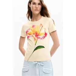 Camiseta hibiscos