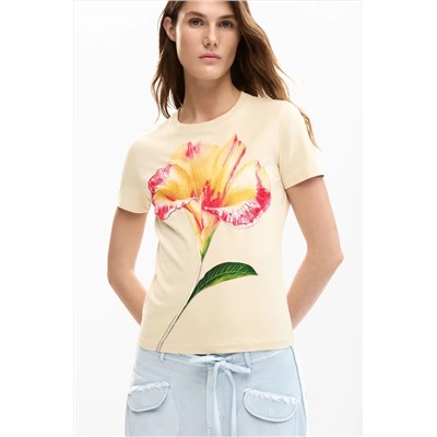 Camiseta hibiscos