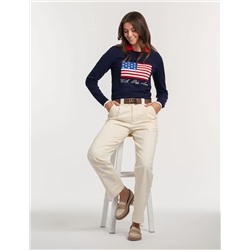 FLAG CREW NECK SWEATER