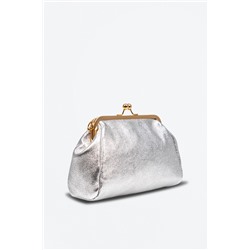 Bandolera de piel Ambivere Plateado - Firenze Artegiani