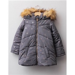 Зимняя теплая лыжная хлопковая куртка с принтом ВАКИК*И