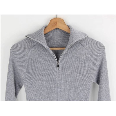 Женская водолазка с молнией на горловине КО*С